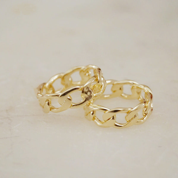 Gold link rings