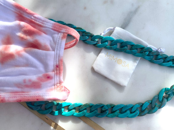 Tie-Dye Mask + Chain