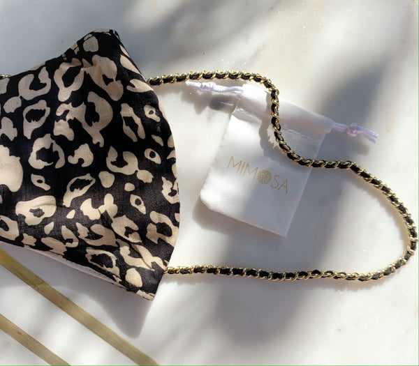Leopard Mask + Chain Set