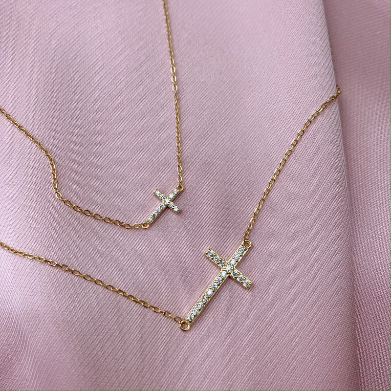 Mini or Medium Cross it Necklace