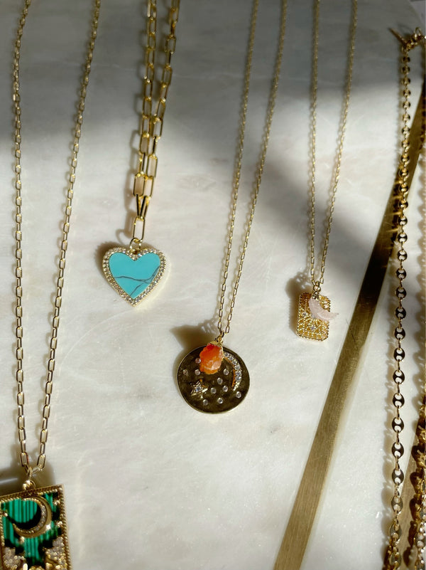 Turquoise Heart Necklace