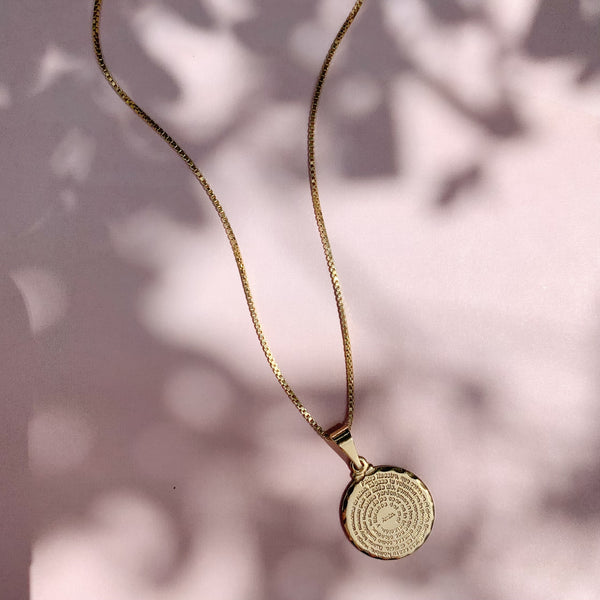 Prayer Coin Necklace