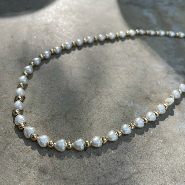 Pearl Heart Necklace