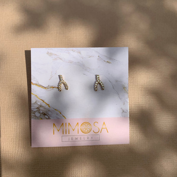 Mini Wishbone Studs