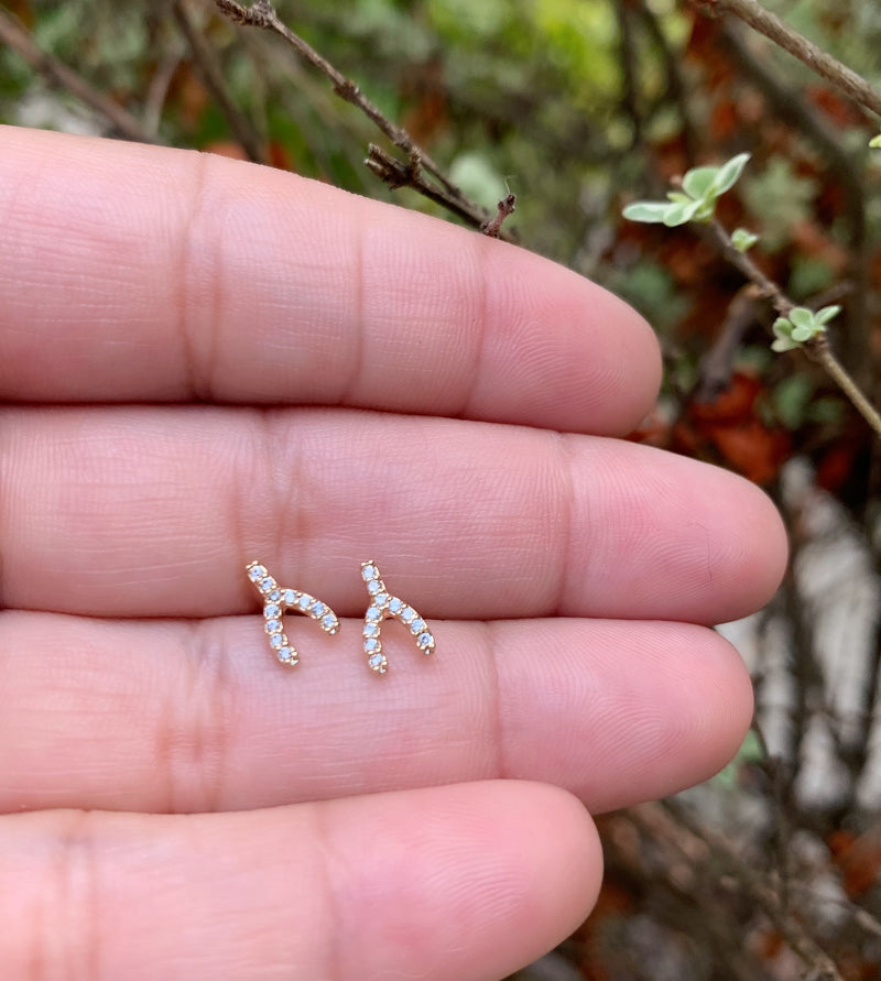 Mini Wishbone Studs