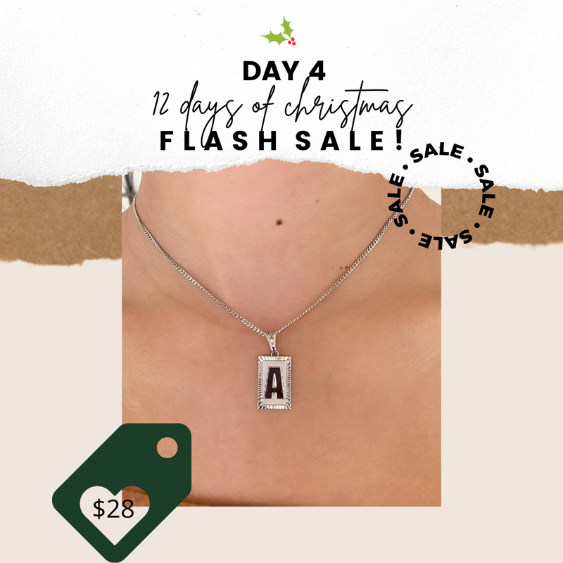 Silver Monogram Necklace