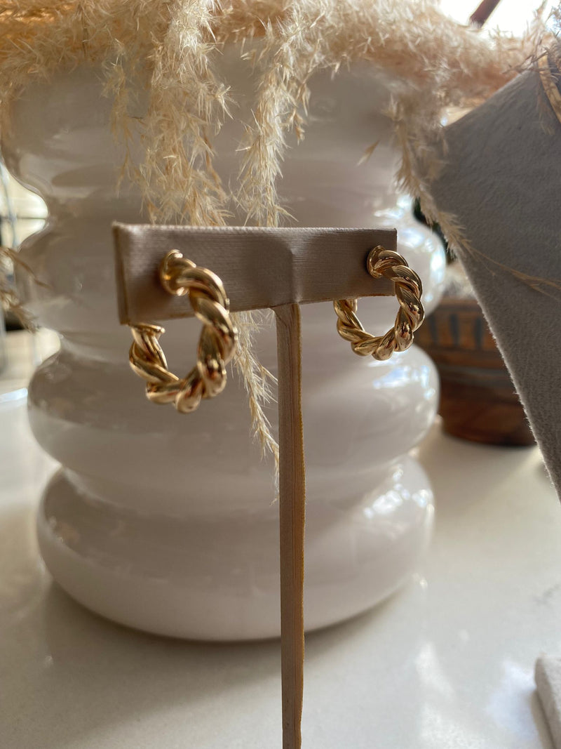 Croissant Hoops Stud-Style