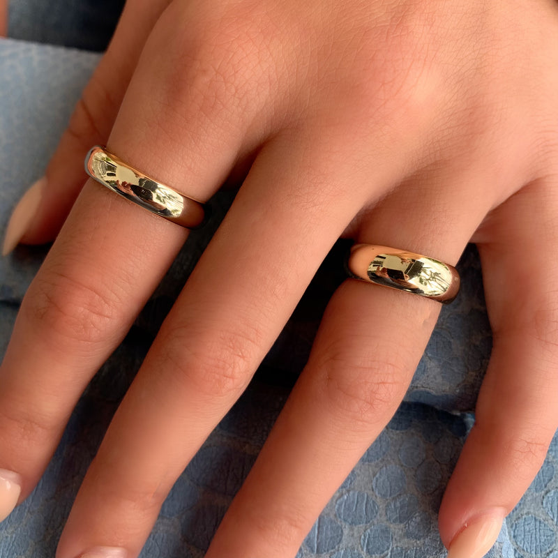 Sleek Gold Rings