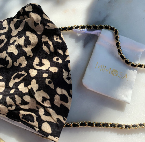 Leopard Mask + Chain Set