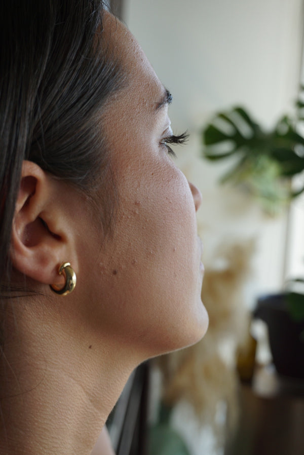 Small Chunky Horn Hoop