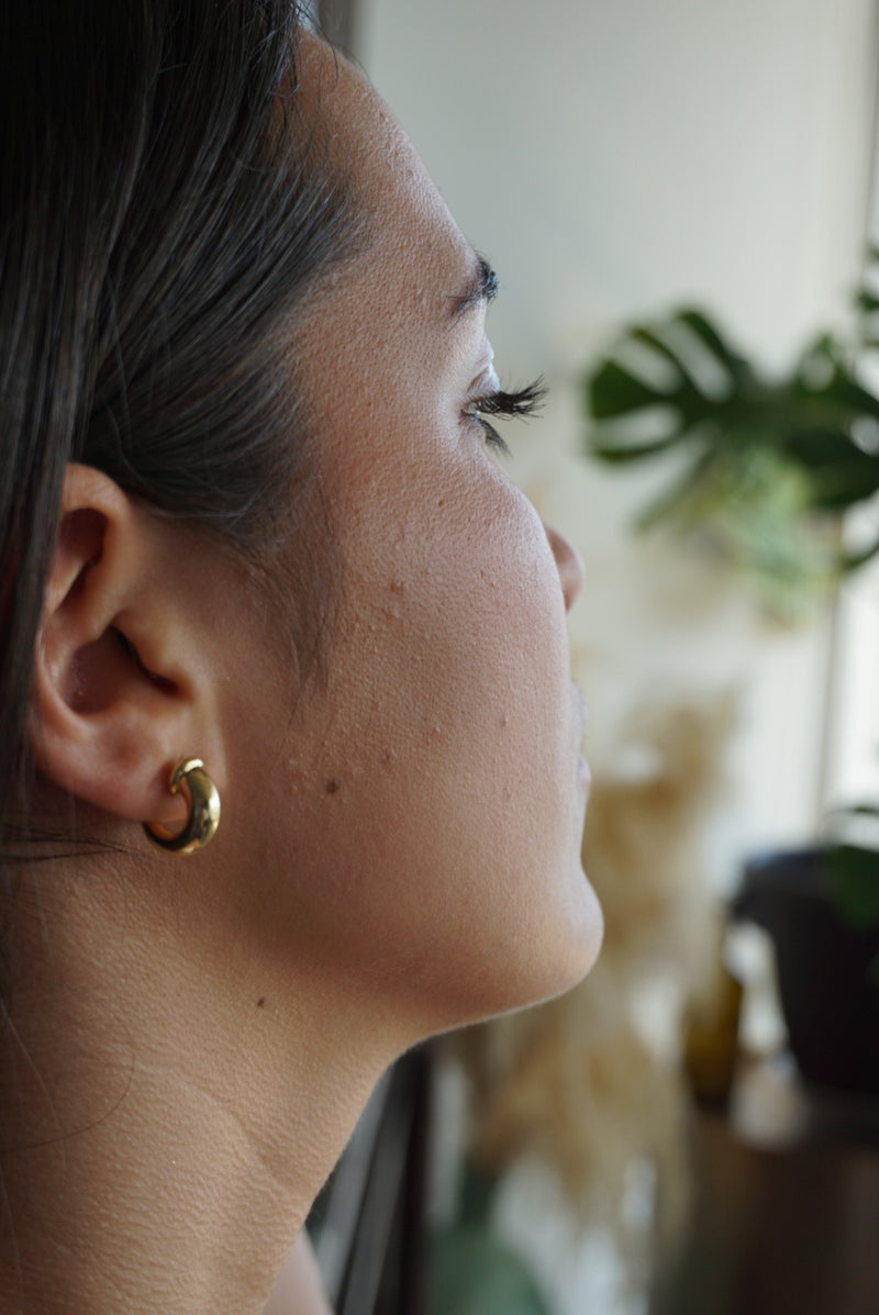 Small Chunky Horn Hoop